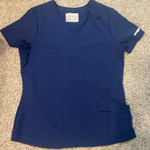 Blue scrub top